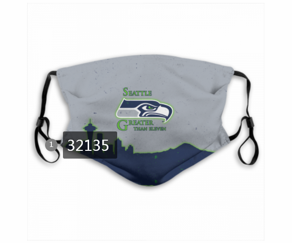 NFL 2020 Seattle Seahawks #34 Dust mask with filter-0